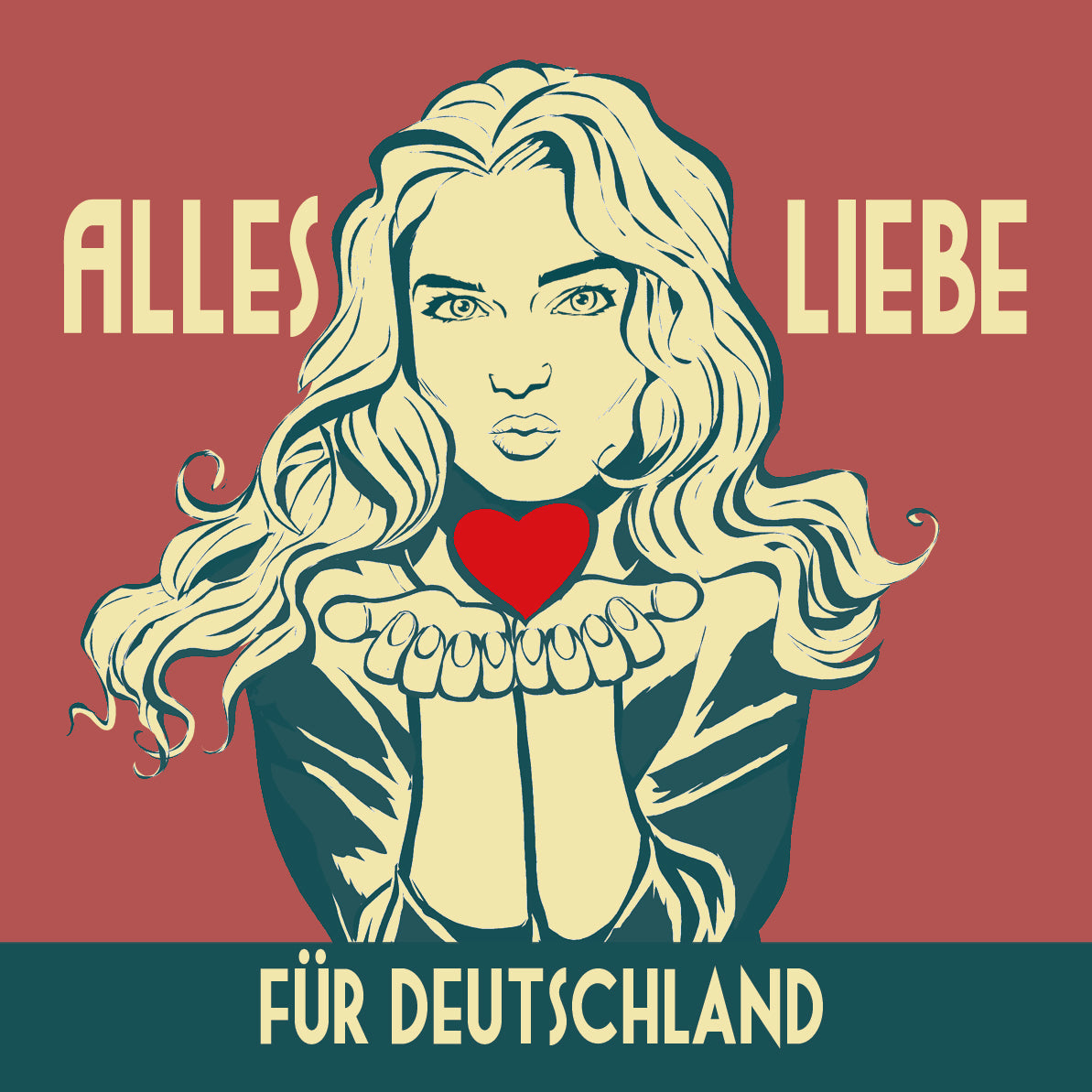 50 Aufkleber „Tilda - Alles Liebe für Deutschland“
