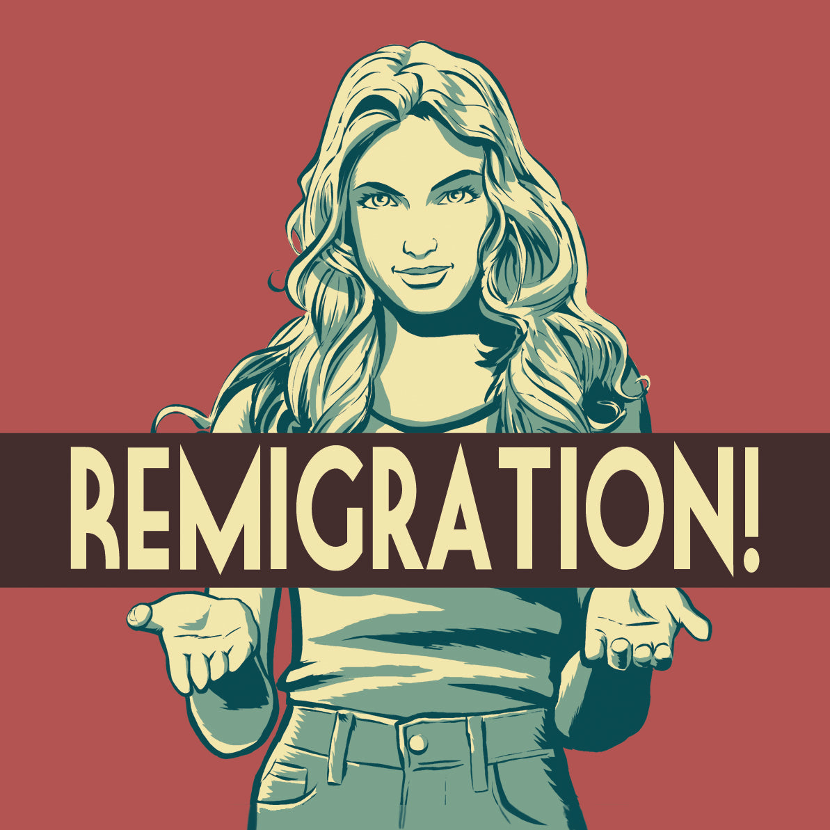 50 Aufkleber „Tilda - Remigration“