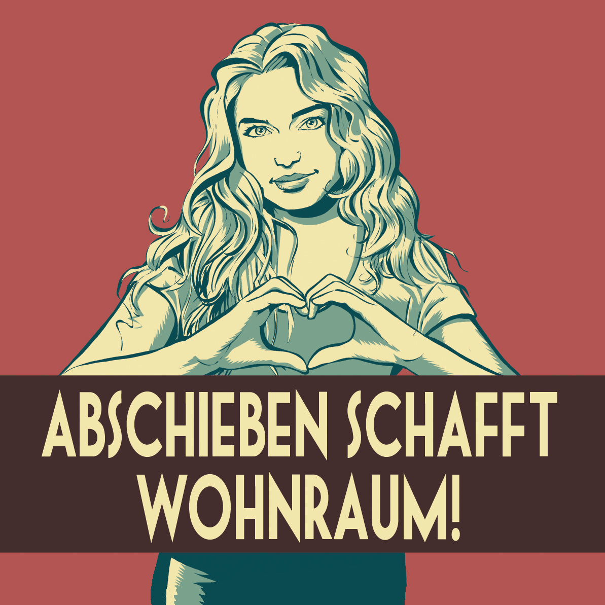 50 Aufkleber „Tilda: Abschieben schafft Wohnraum“