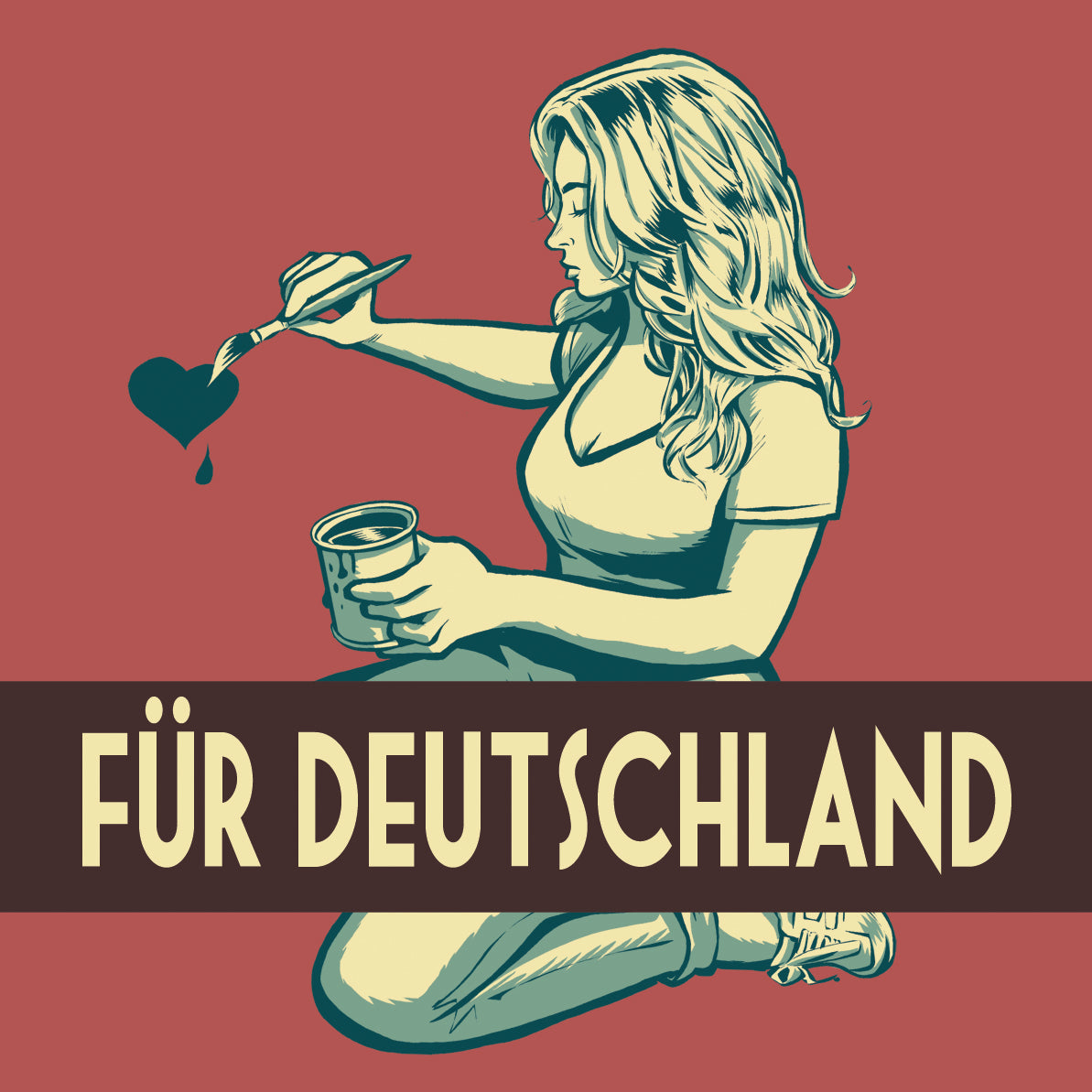 50 Aufkleber „Tilda: Für Deutschland“