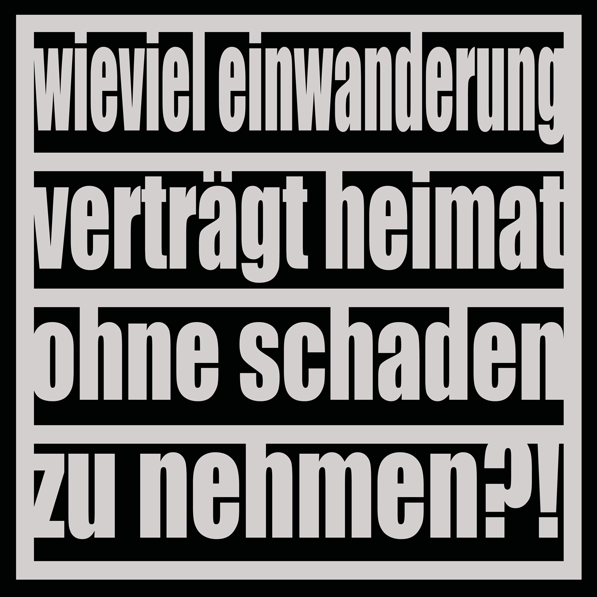 50 Aufkleber „Einwanderung“