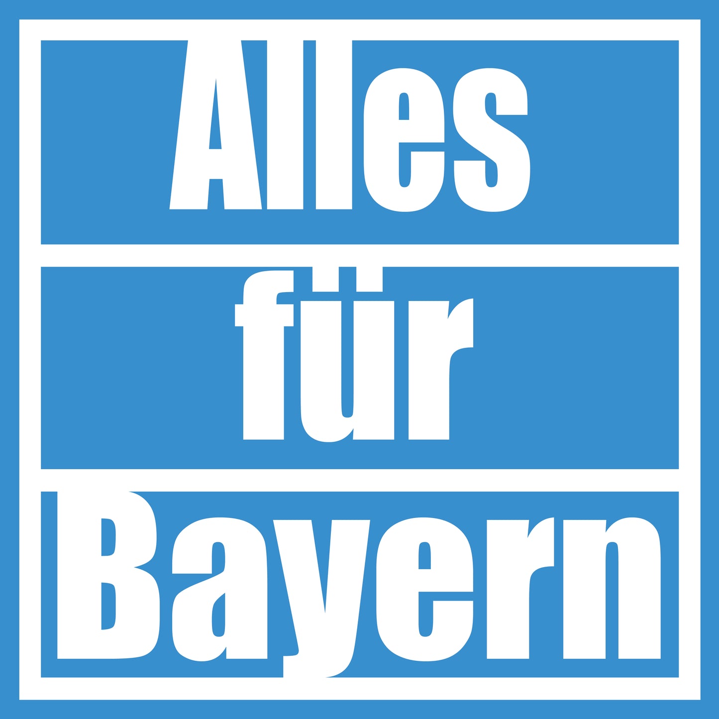 50 Aufkleber „Alles für Bayern“