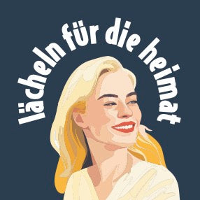 50 Aufkleber „Lächeln für die Heimat“