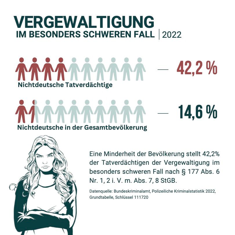 50 Aufkleber „Vergewaltigungsstatistik“