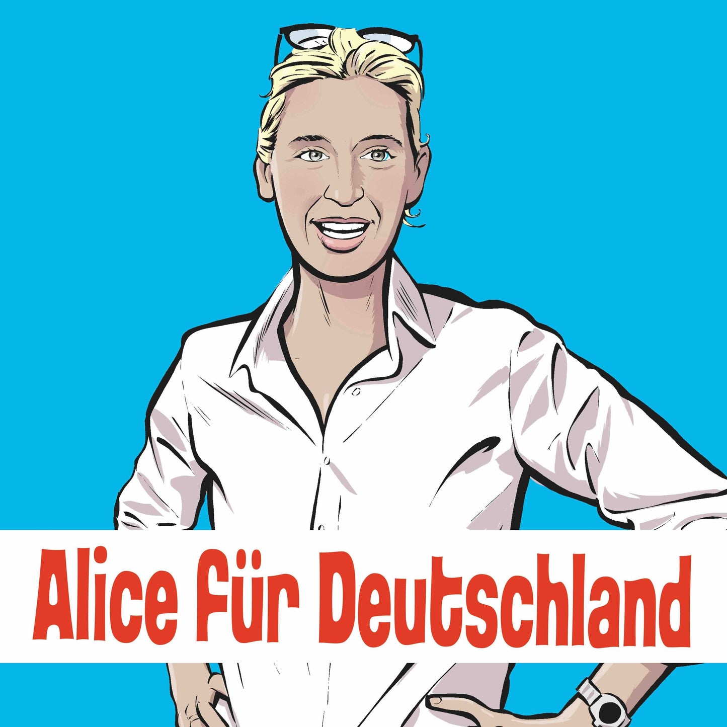 50 Aufkleber „Alice für Deutschland“