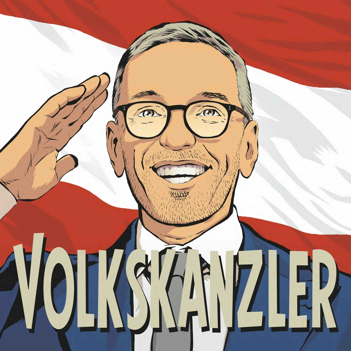 50 Aufkleber „Volkskanzler Kickl“