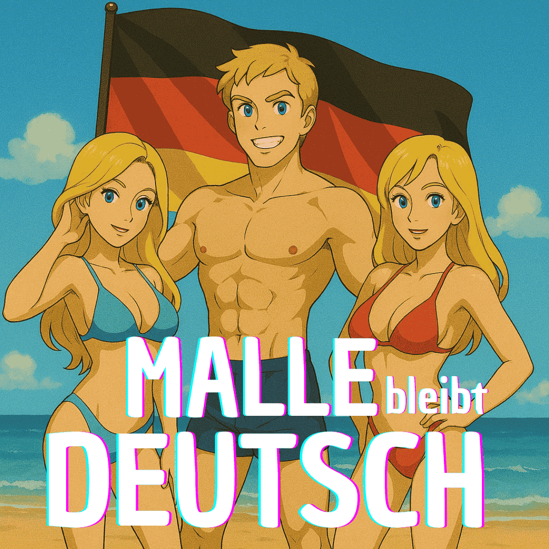 50 Aufkleber „Malle bleibt deutsch!“