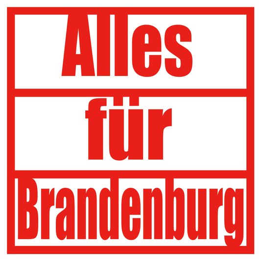50 Aufkleber „Alles für Brandenburg“