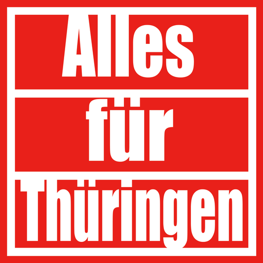 50 Aufkleber „Alles für Thüringen“