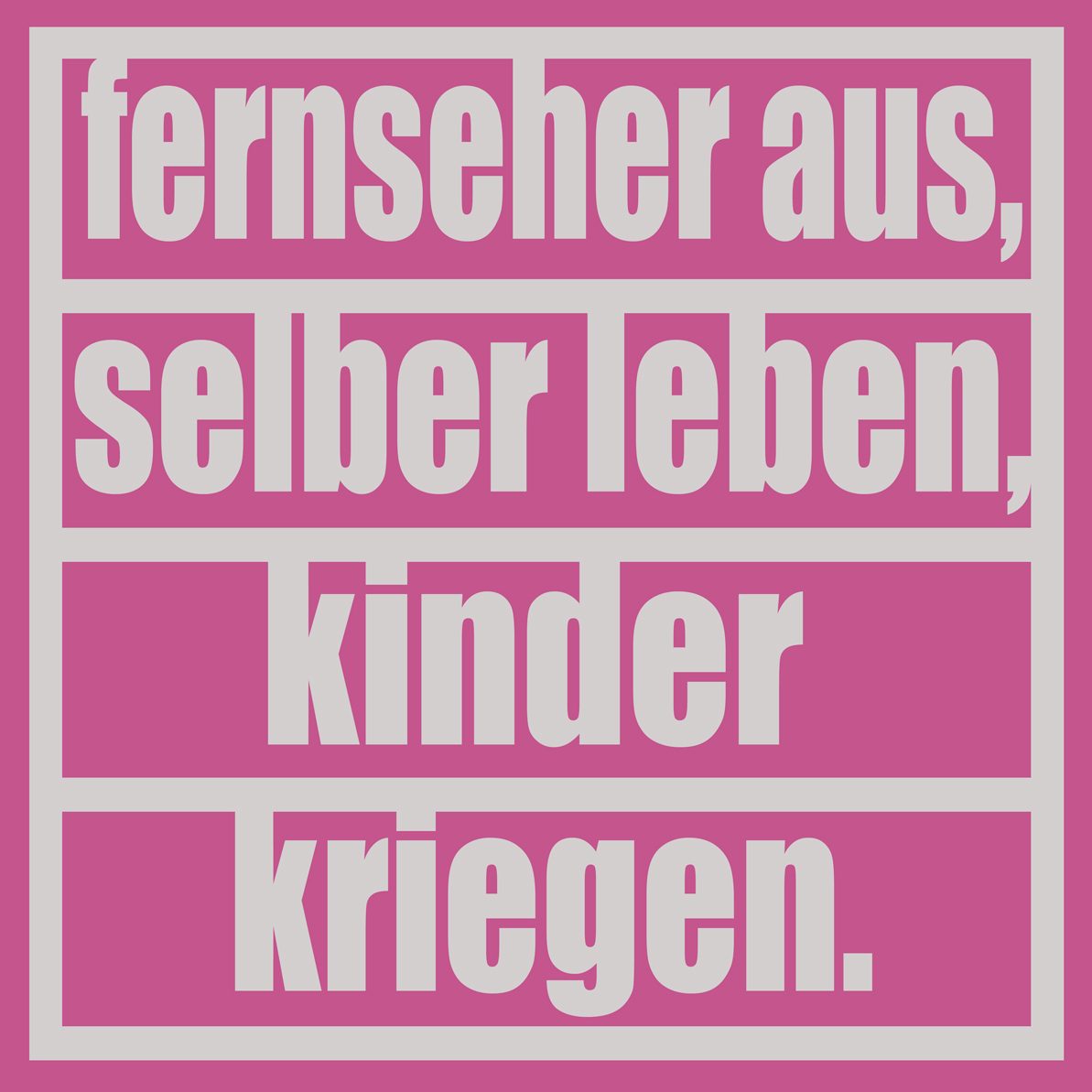 50 Aufkleber „Fernseher aus!“