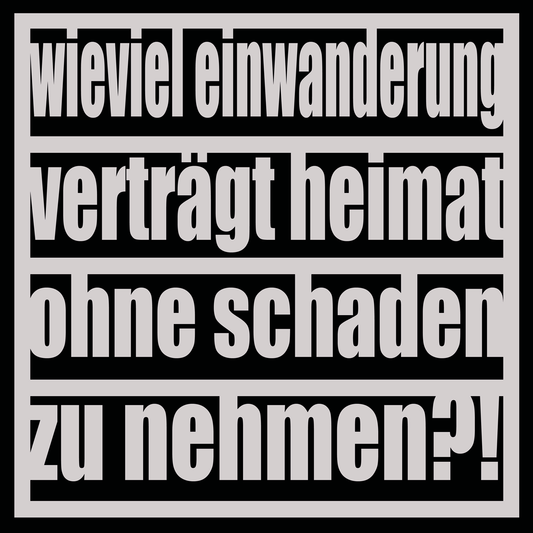 50 Aufkleber „Einwanderung“
