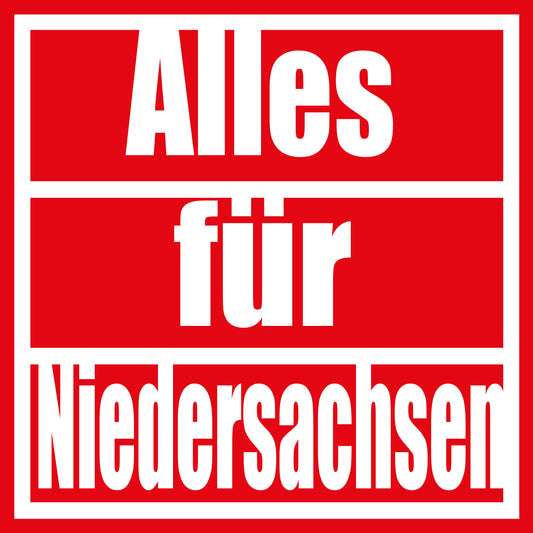 50 Aufkleber „Alles für Niedersachsen“