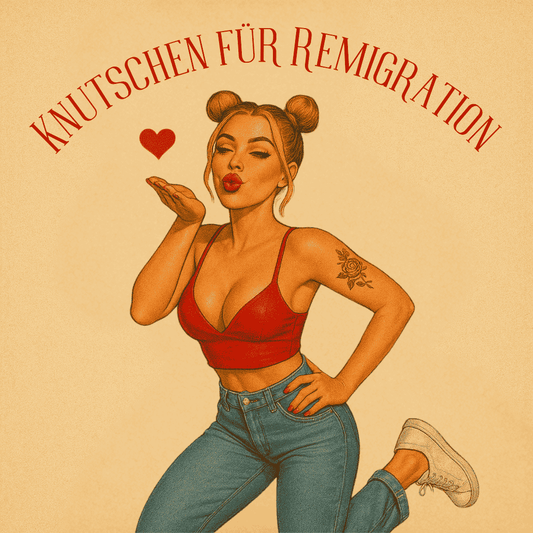 50 Aufkleber „Knutschen für Remigration“