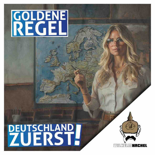 50 Aufkleber „Deutschland zuerst!“ - Wilhelm Kachel