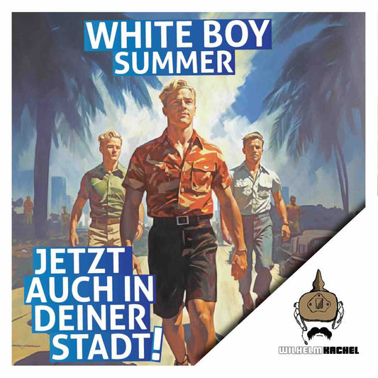 50 Aufkleber „Wilhelm Kachel - White Boy Summer“