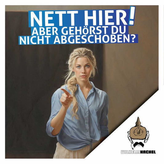50 Aufkleber „Nett hier!“ - Wilhelm Kachel